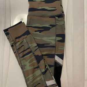 Very Cute Embrace Your Love Green Camo Leggings